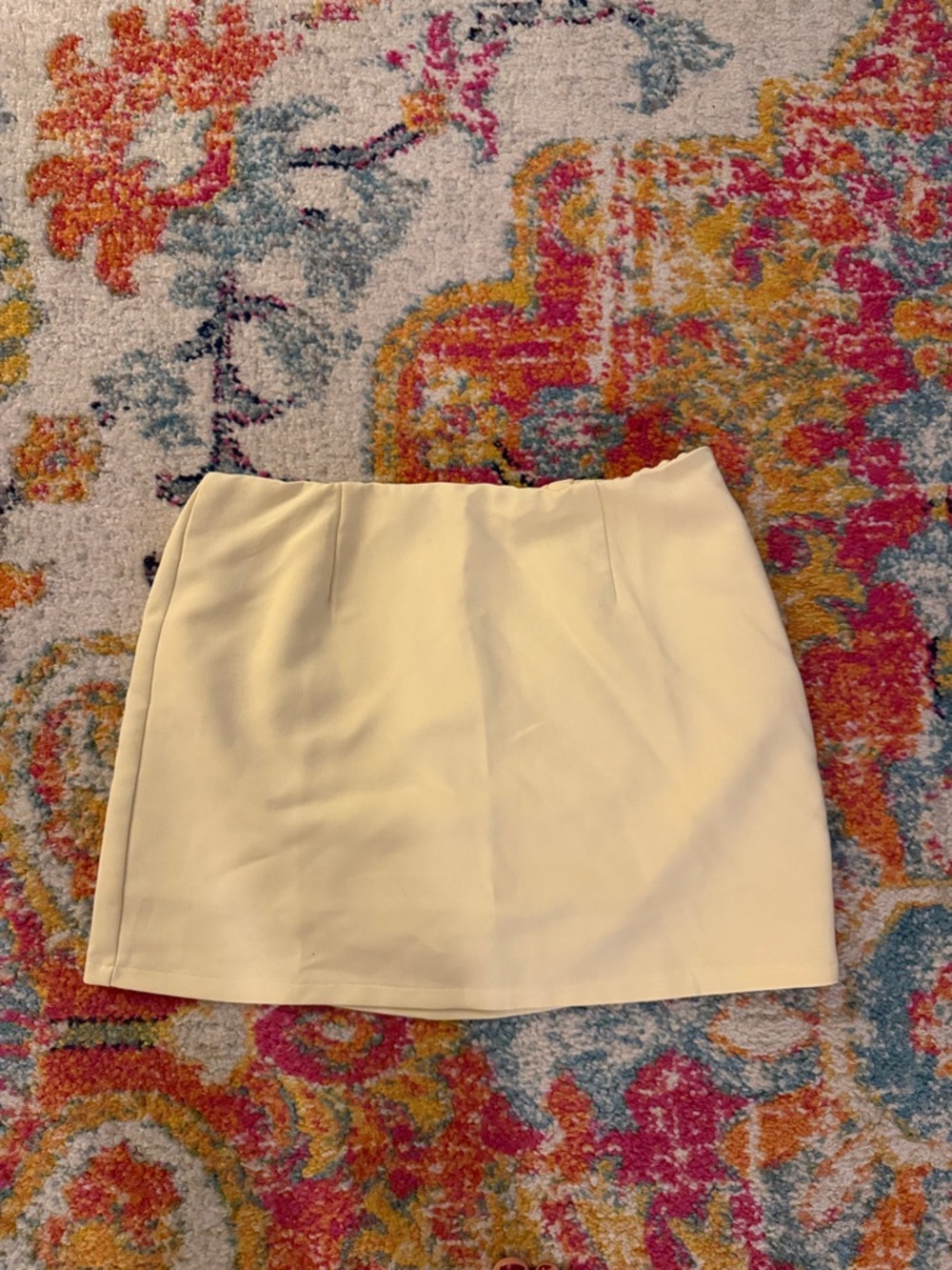 Light yellow Mini Skirt - Women's Skirt
